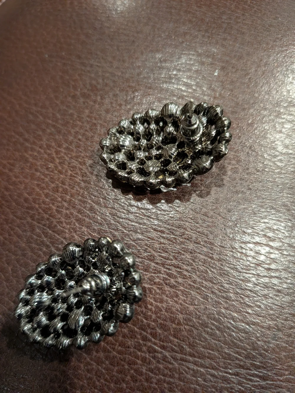 B#3: Women's Hematite Crystal Earrings - Stylish Sparkle